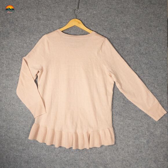 Lane Bryant Tunic Pullover Sweater Pink Long Sleeve Knit Women's 14/16 - Picture 2 of 11